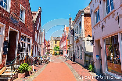 Old town of Leer, Ostfriesland, Germany Editorial Stock Photo